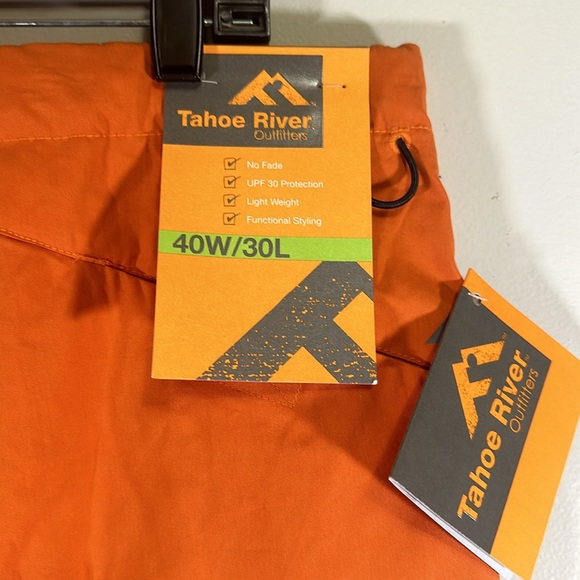 Tahoe River outfitters burnt orange zip off pants 40X30 new - Picture 4 of 6